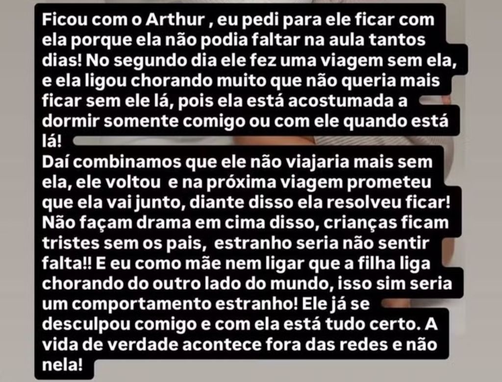 Stories de Maíra Cardi (Reprodução: Instagram)