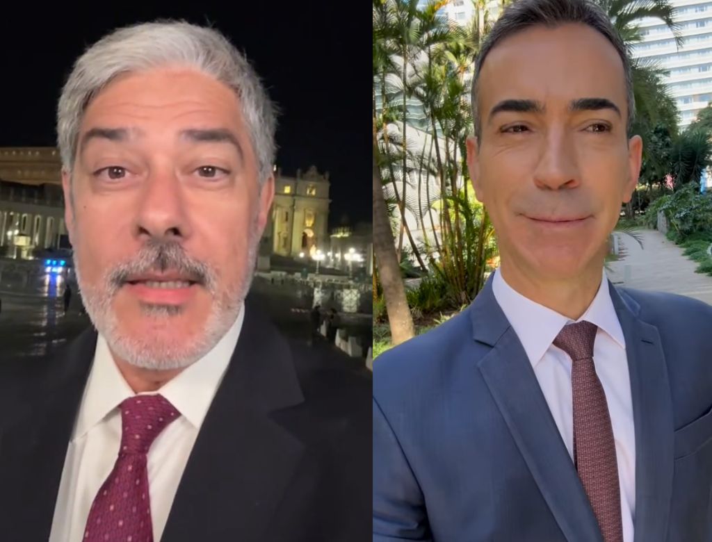 William Bonner e César Tralli (Reprodução: Instagram)