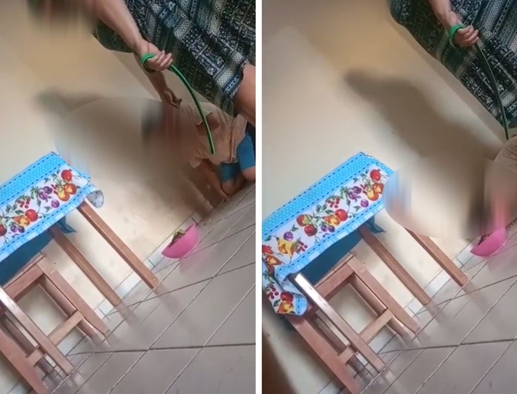 Vídeo mostra mulher obrigando criança a se comportar como cachorro; ASSISTA!