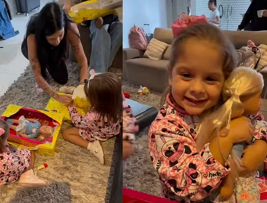 Saiba o valor da boneca que Ana Castela deu para Maria Flor, filha de Zé Felipe e Virginia