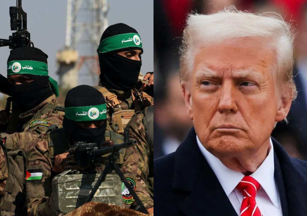 Hamas e Donald Trump (Foto: Reprodução)