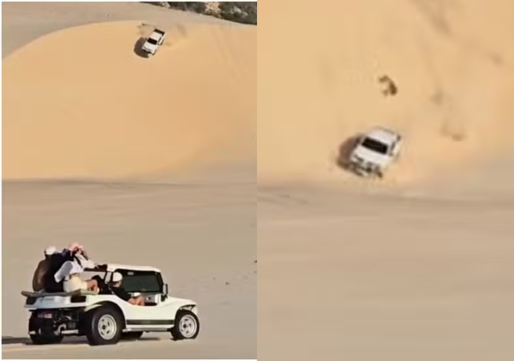 Acidente em duna no Ceará (Foto: Reprodução)