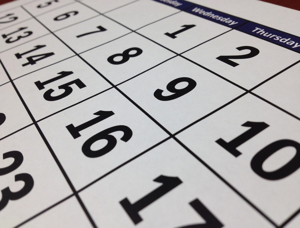 Calendário (Foto: Reprodução)