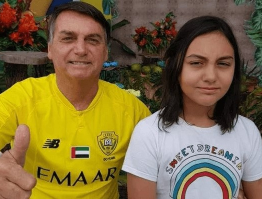 Jair Bolsonaro e Laurinha (Foto: Reprodução)