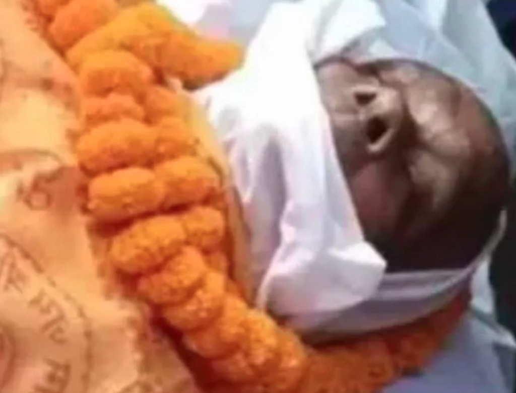 Homem finge morte (Foto: Reprodução)