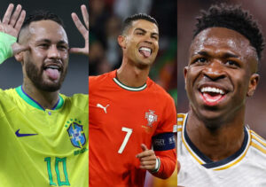 Neymar, CR7, Vini Jr (Foto: Reprodução)