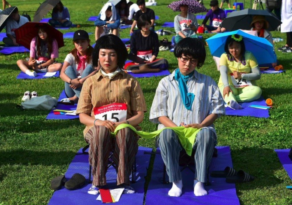 Não fazer nada é esporte na Coreia do Sul (Foto: Reprodução)