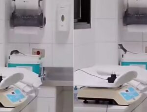 Rato é flagrado em sala de recém-nascido em hospital; veja VÍDEO