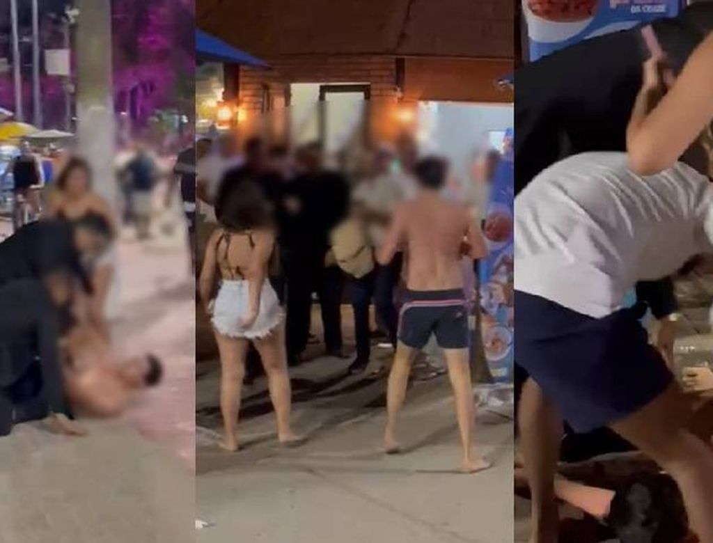 Confusão em bar na orla de Ponta Verde acaba em gritaria e agressões; VEJA VÍDEO