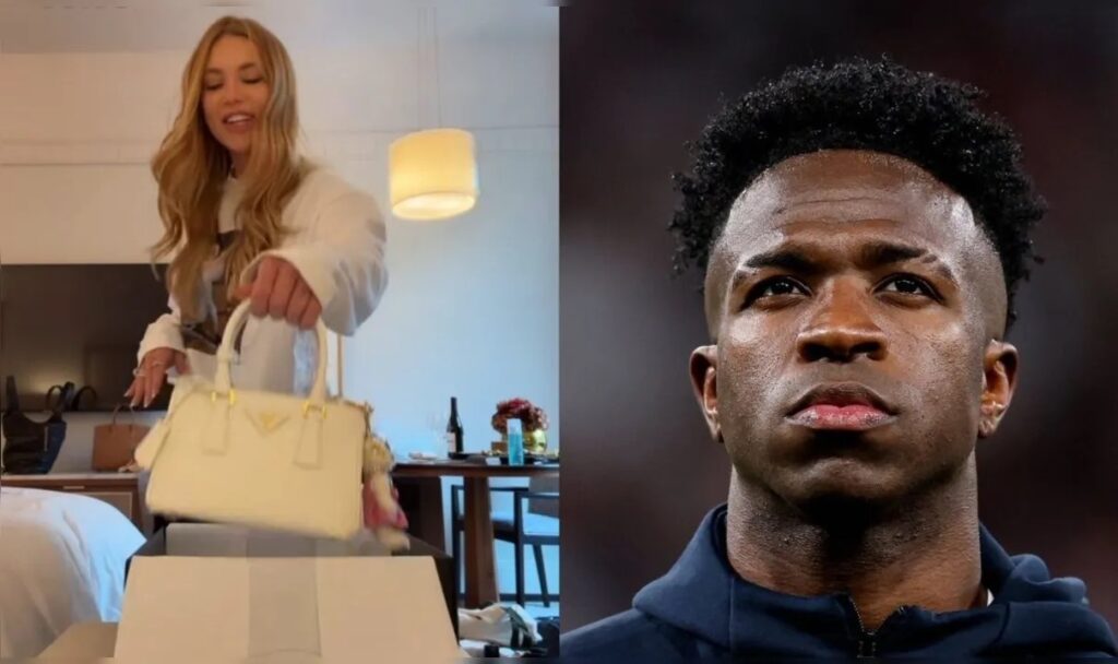 Vini Jr presenteia Virginia Fonseca com bolsa de luxo em Madrid; saiba valor