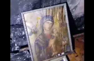 Imagem de Nossa Senhora fica intacta em incêndio que destruiu casa no Universitário; VEJA VÍDEO!