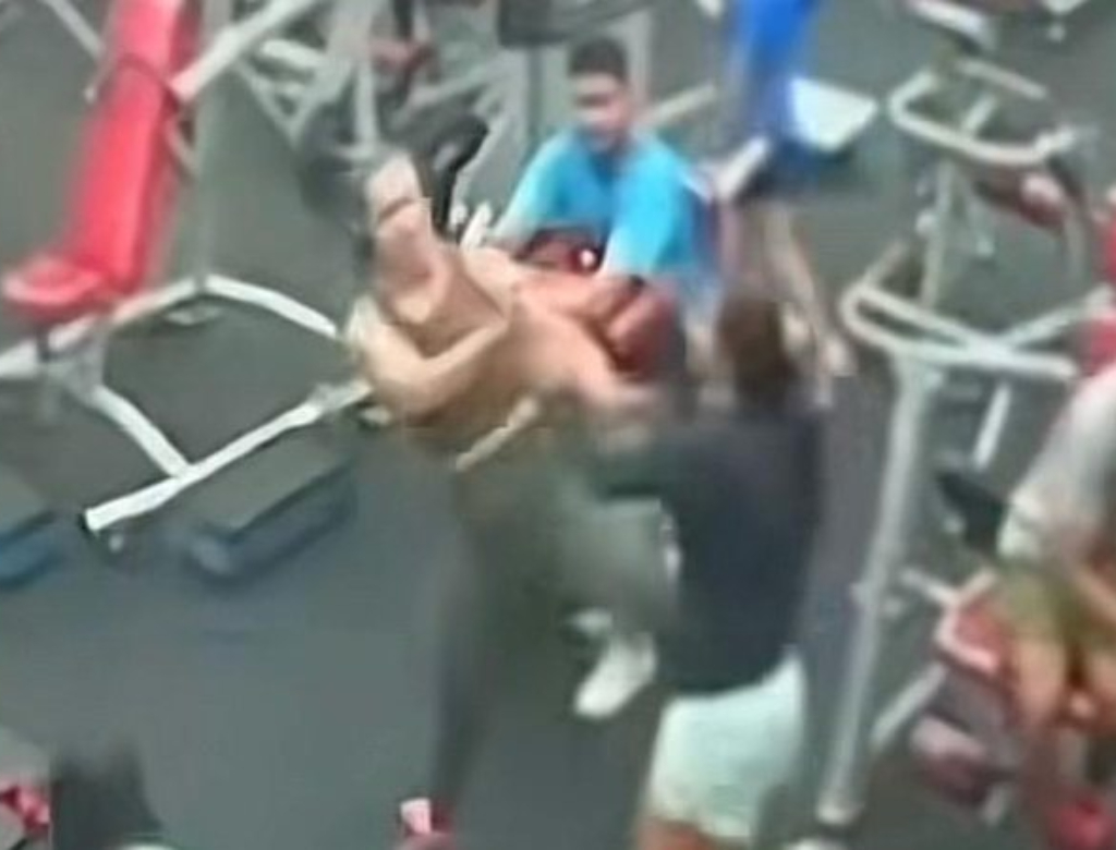 Briga em academia (Foto: Reprodução)