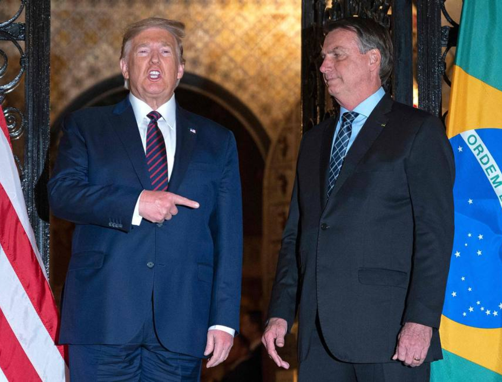 Donald Trump e Jair Bolsonaro (Foto: Reprodução)