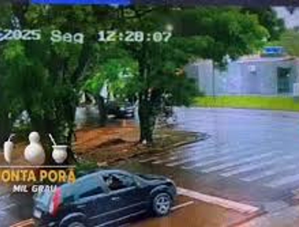 Árvore parece ‘esperar’ para cair sobre carro; VEJA VÍDEO!