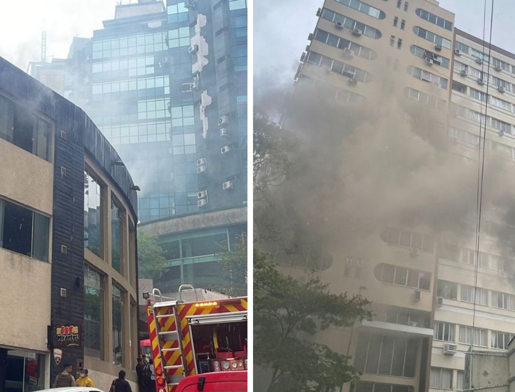 Restaurante sofre incêndio no Centro de Florianópolis; VEJA VÍDEO!