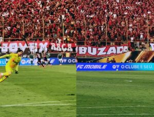 Torcedores do Flamengo se queimam ao incendiar camisa do Palmeiras; veja VÍDEO