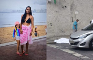 Mulher pula de prédio com a filha (Foto: Reprodução)