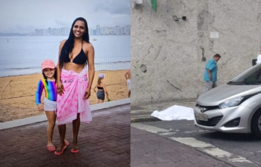 Mulher pula de prédio com a filha (Foto: Reprodução)