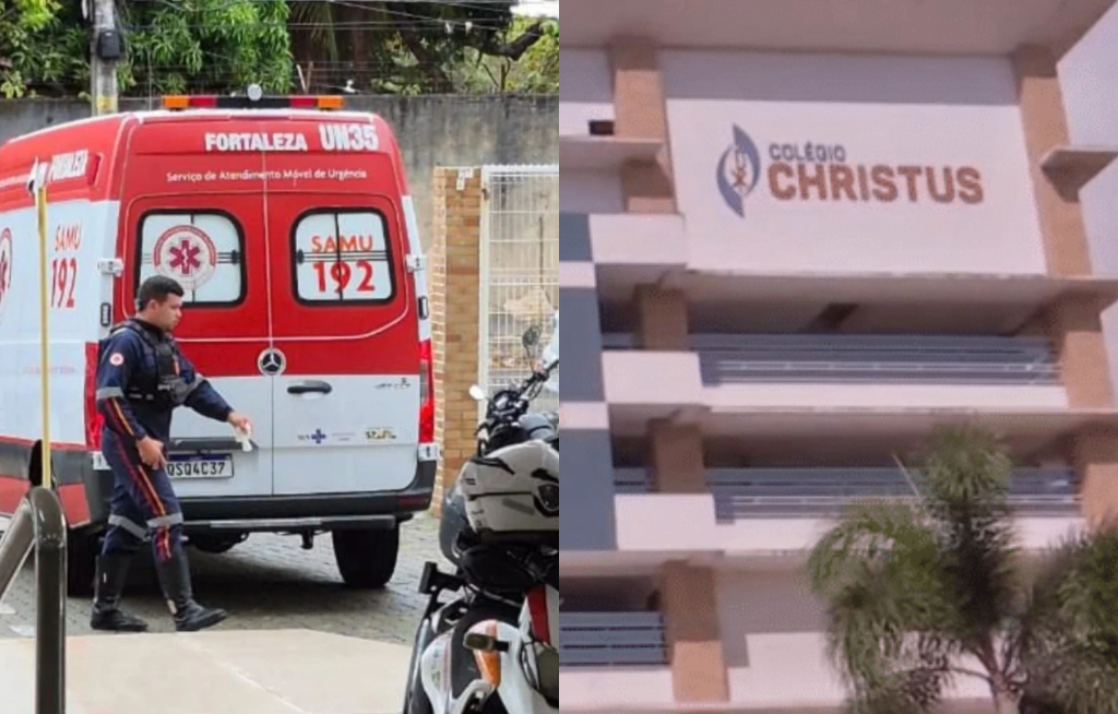 Ataque no colégio Christus (Foto: Reprodução)