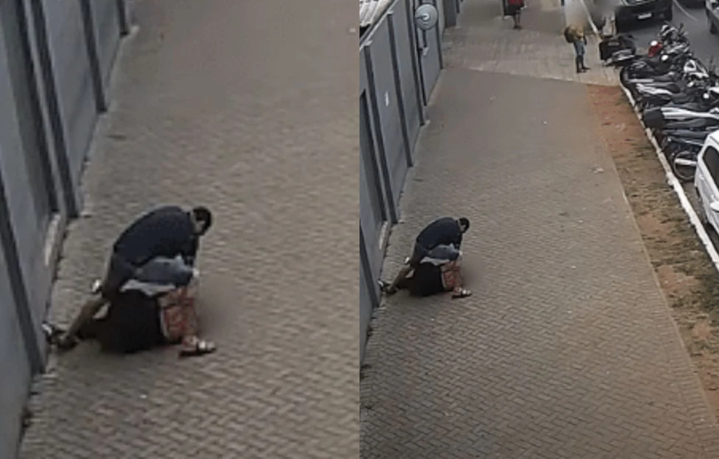 Homem inicia discussão e enforca mulher no meio da rua em SP; veja vídeo
