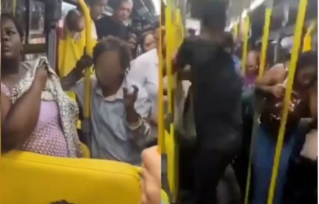 Mulher defeca em ônibus e joga fezes em outro passageiro após ser agredida; veja vídeo
