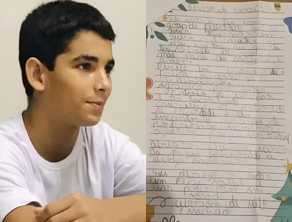Carta de Natal do jovem morto por leoa emociona ao revelar pedidos; veja
