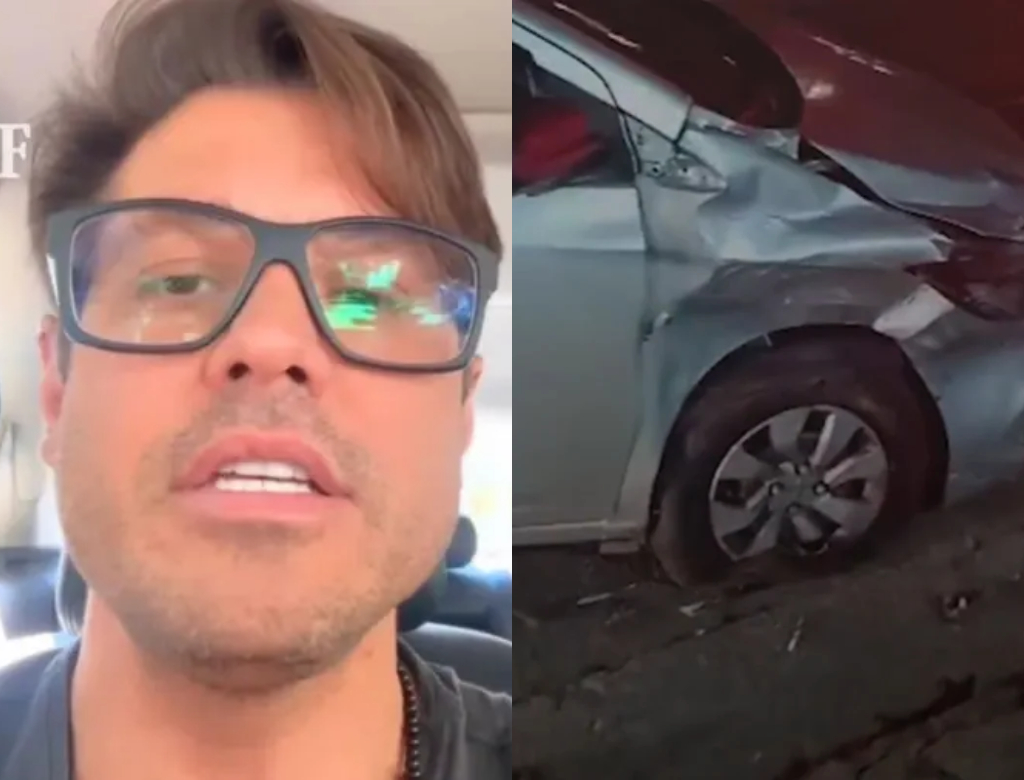 Motorista mostra estragos feitos em seu carro após acidente com Dado Dolabella; veja vídeo