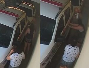 Policial salva bebê engasgada com leite após pedido de mãe e avó; veja VÍDEO