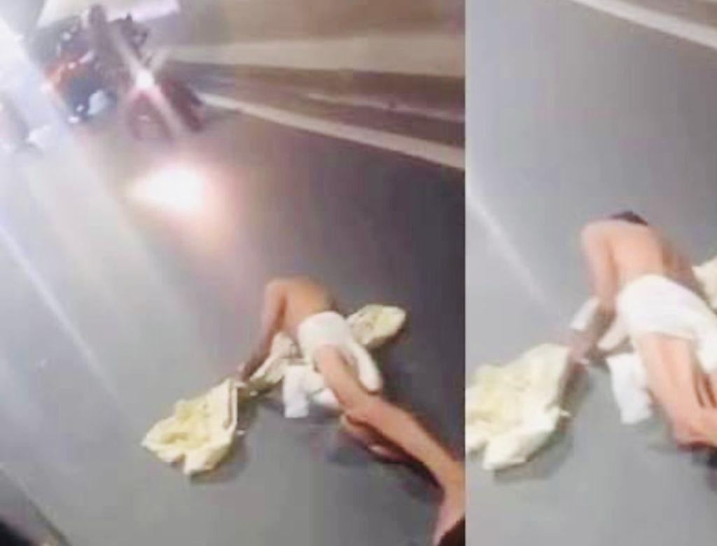 Homem vai parar no chão após cair de ambulância em túnel lotado no RJ; VEJA VÍDEO!