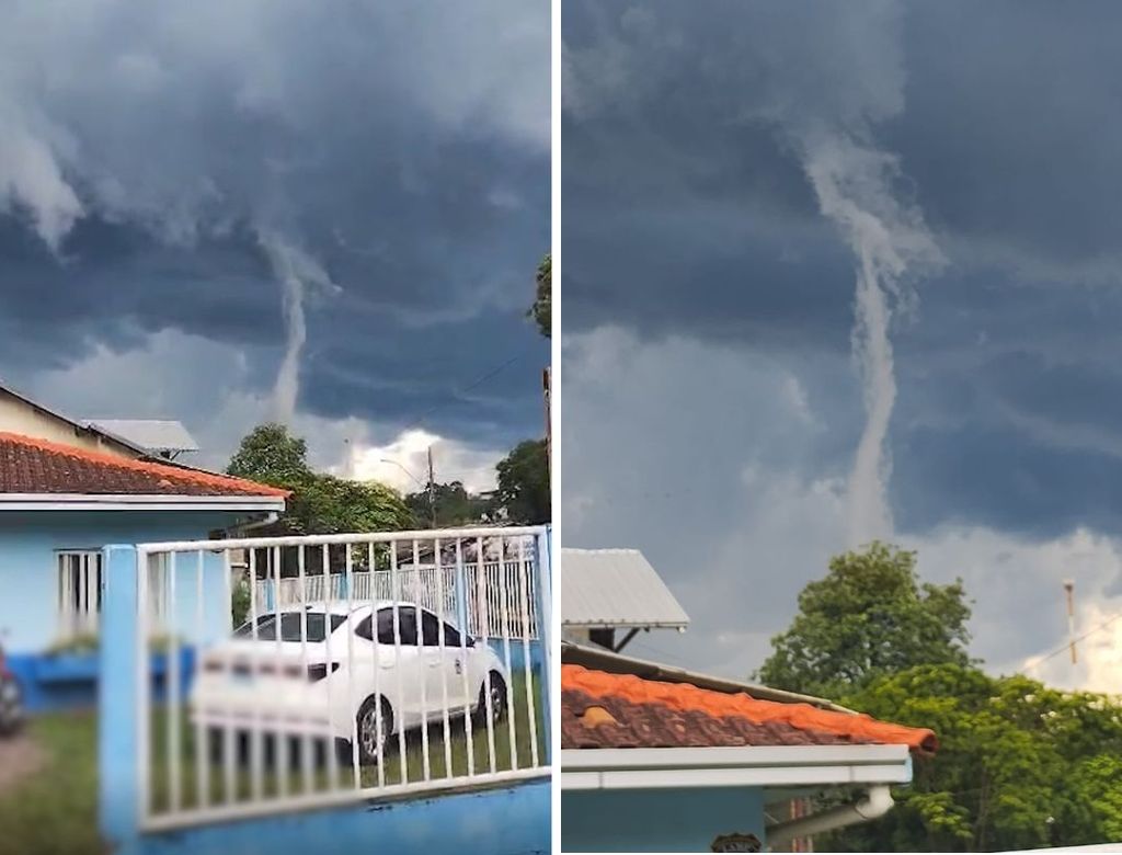 Fenômeno raro de nuvem ‘tocando o chão’ surpreende moradores de SC; VEJA VÍDEO!