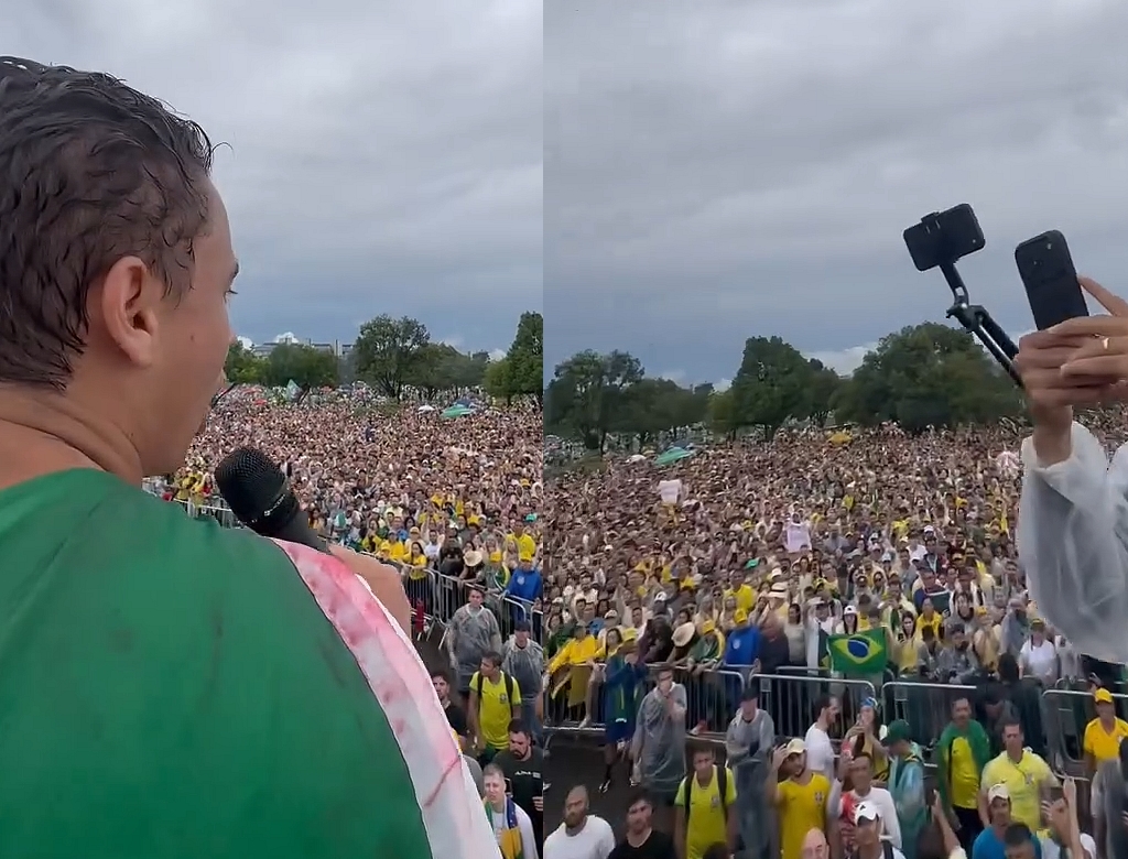 Ato Bolsonarista (Foto Reprodução Redes Sociais) 