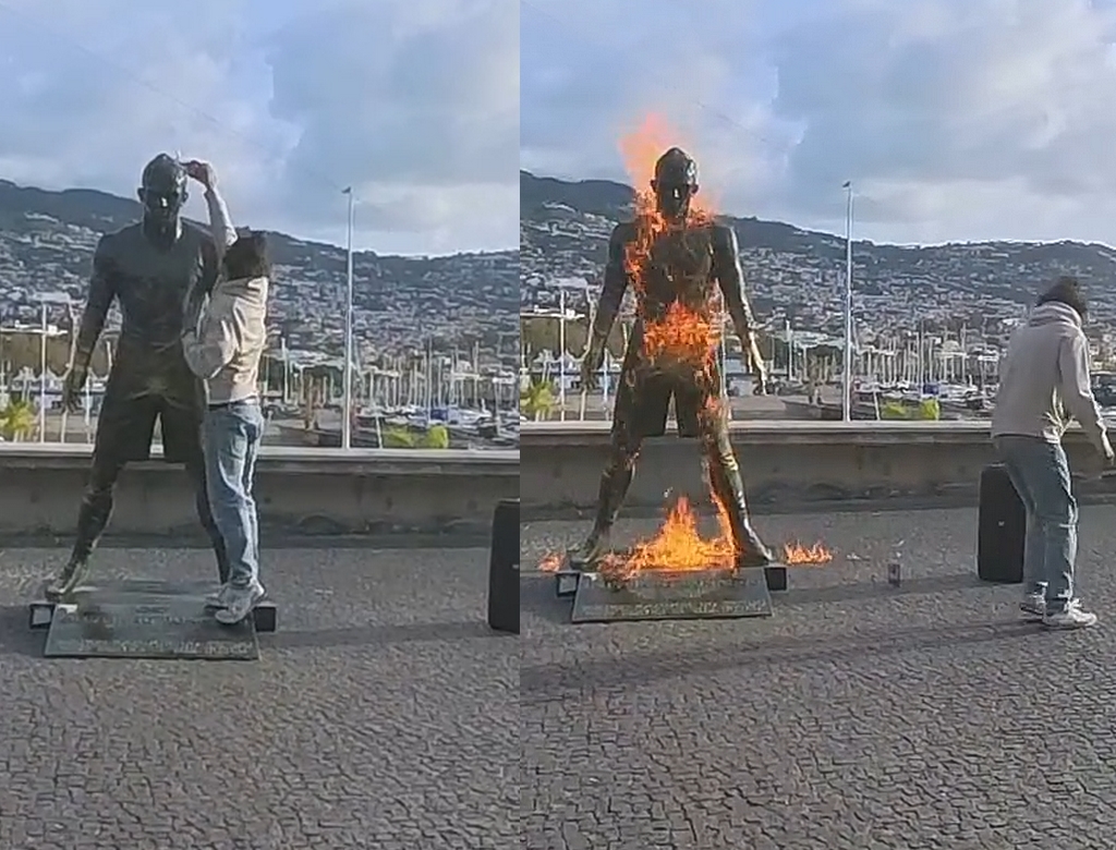 Estátua (Foto Reprodução Redes Sociais)