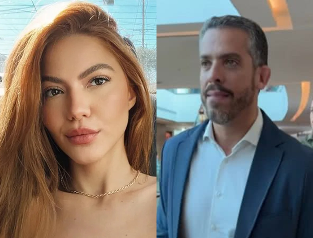 Sarah Poncio é flagrada no shopping com deputado Rodrigo Amorim; veja vídeo