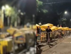 Ambulantes passam sufoco de madrugada para garantir lugar em megablocos; VEJA VÍDEO