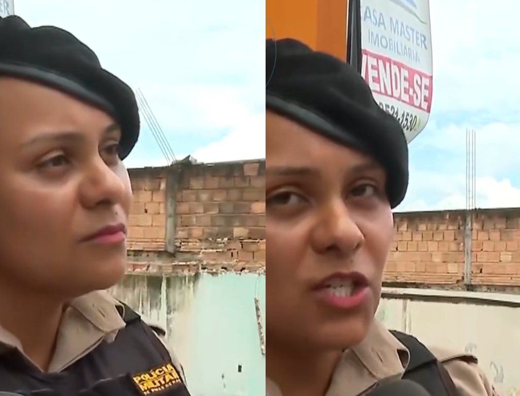 PM e bebê (foto Reprodução Redes Sociais)