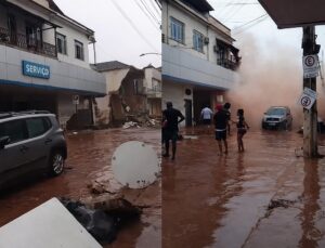 Vídeo mostra momento exato em que prédio desaba e moradores se desesperam; VEJA