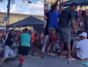 Briga generalizada em festa deixa cadeirante no chão e gera revolta; VEJA VÍDEO!
