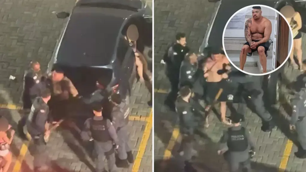 Vídeo mostra PM perseguindo outra mulher antes de prisão por agressão em supermercado; ASSISTA!