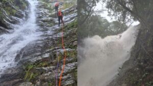Homem morre durante rapel em cachoeira após cabeça d’água; VEJA VÍDEO!