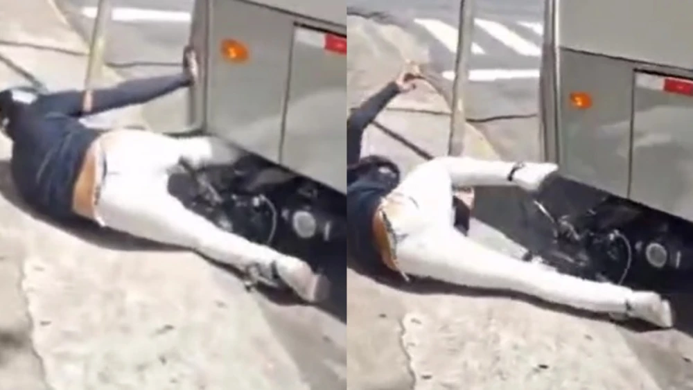 Ônibus atropela e arrasta motociclista após discussão de trânsito no Recife; VEJA VÍDEO!