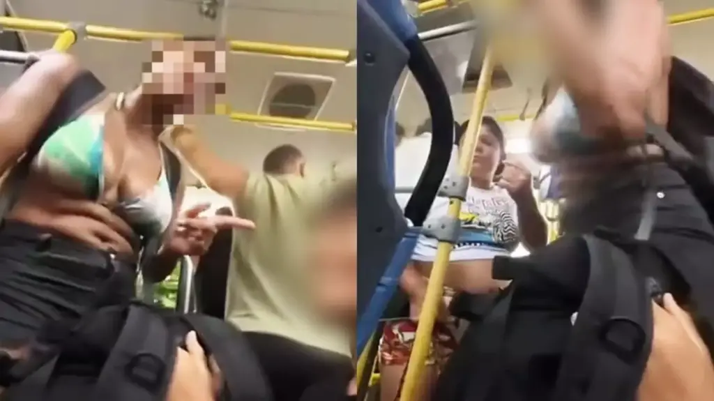 Pancadaria! Briga em ônibus acaba em soco e agressão generalizada; VEJA VÍDEO!