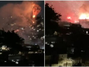 Balão cai em cima de casa e solta fogos de artifício em São Paulo; VEJA VÍDEO!