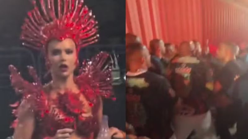 Virginia Fonseca presencia troca de socos entre integrantes da Grande Rio e se assusta; veja vídeo
