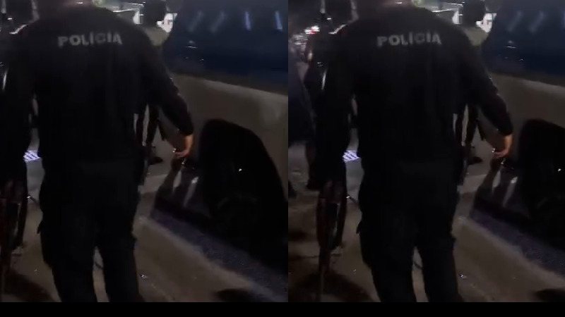Suspeitos de assaltar mototaxista são cercados por moradores no Rio e recebem “massagem”; veja vídeo