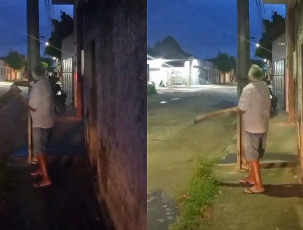 Morador (foto Reprodução Redes Sociais) 