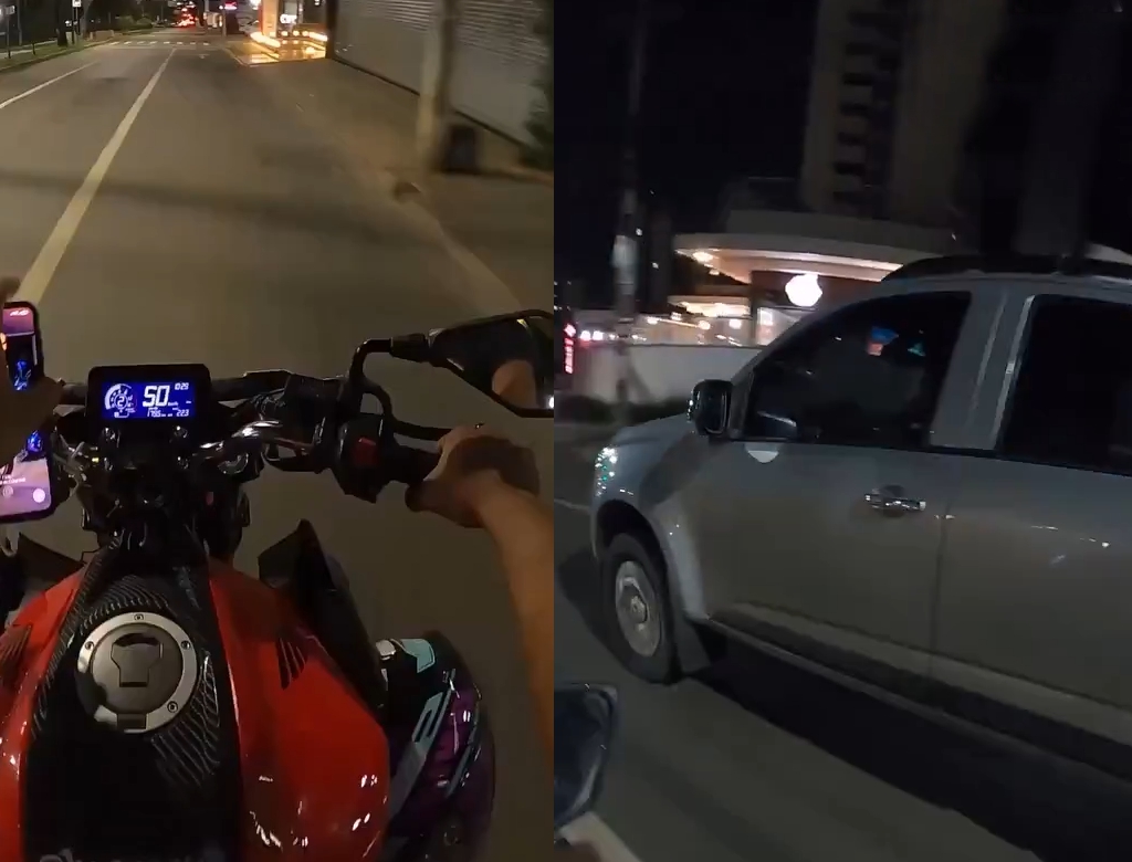 Motociclista (foto Reprodução Redes Sociais) 