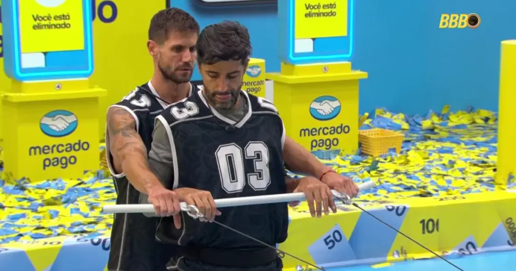 BBB 26: Jonas e Cowboy vencem prova de Resistência após 14 horas