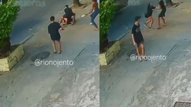 Estudante é furtada por trio durante caminhada no Rio; veja vídeo