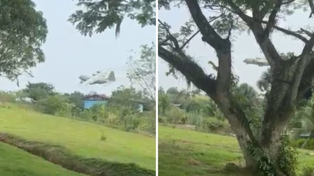 VÍDEO mostra avião militar da Colômbia momentos antes de cair; ASSISTA!