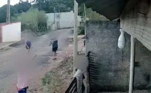 Briga de vizinhos termina com ataque de tijolos; VEJA VÍDEO!